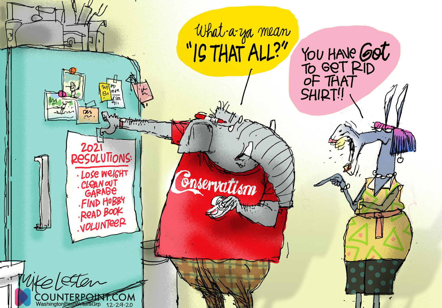 Mike Lester cartoon